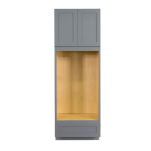 Newport Gray Shaker Double Oven Cabinet