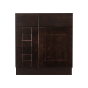 Essex Expresso Shaker Vanity Sink Base Cabinet with Drawer Left