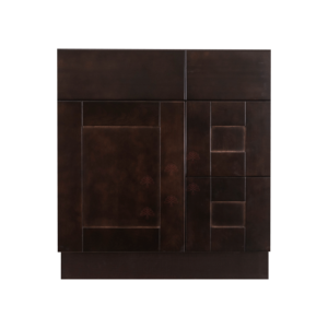 Essex Expresso Shaker Vanity Sink Base Cabinet with Drawer Right
