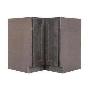 Newport Charcoal Finish Shaker Base Lazy Susan Cabinet