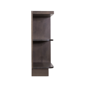 Newport Charcoal Finish Shaker Base Open Shelf Cabinet Right