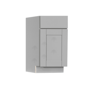 Essex Gray Shaker Base Angle Cabinet Left
