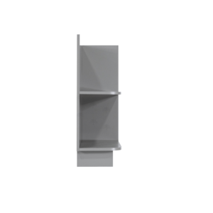 Essex Gray Shaker Base Open Shelf Cabinet Right