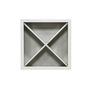 Essex Gray Shaker Wall Wine Rack X Cabinet