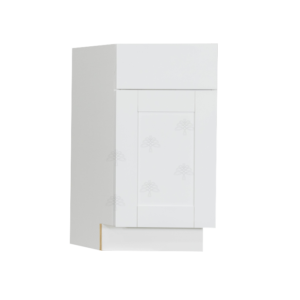 Essex White Shaker Base Angle Cabinet Left