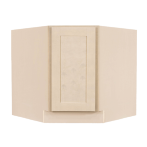 Newport Greige Finish Shaker Base Diagonal Cabinet