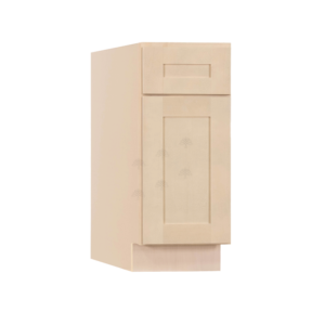 Newport Greige Finish Shaker Base Angle Cabinet Left