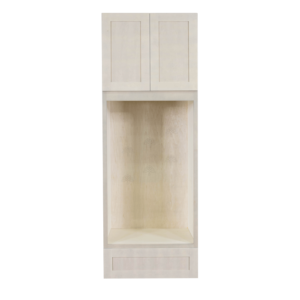 Newport Greige Finish Shaker Double Oven Cabinet