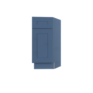 Newport Blue Shaker Base Angle Cabinet Right