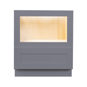 Newport Gray Shaker Base Microwave with Drawer Cabinet