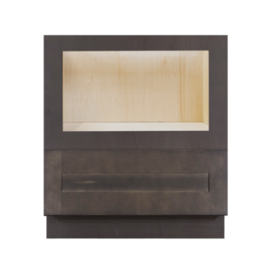 Newport Charcoal Finish Shaker Base Microwave with Drawer Cabinet