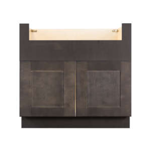 Newport Charcoal Finish Shaker Farm Sink Base Cabinet