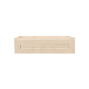 Newport Greige Finish Shaker Cabinet Base Kitchen-size Drawer