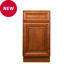 Stamford Warm Brown Raised Panel Basket Cabinet