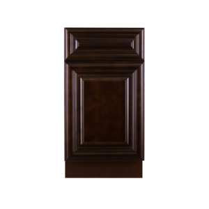 Hartford Espresso Raised Panel Basket Cabinet