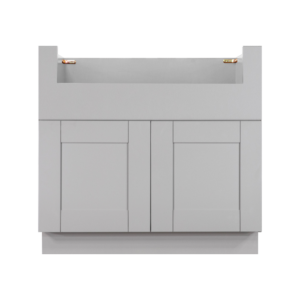 Essex Gray Shaker Farm Sink Base Cabinet