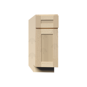 Newport Natural Wood Shaker Base Angle Cabinet Left