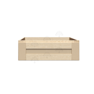Newport Natural Wood Shaker Cabinet Base Kitchen-size Drawer