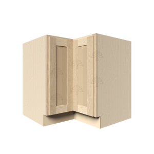 Newport Natural Wood Shaker Base Lazy Susan Cabinet