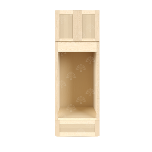 Newport Natural Wood Shaker Double Oven Cabinet