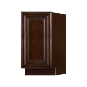 Hartford Espresso Raised Panel Full Height Base Angle Cabinet Right