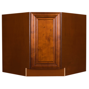 Stamford Warm Brown Raised Panel Cabinet Base Diagonal Cabinet