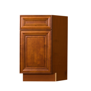 Stamford Warm Brown Raised Panel Base Angle Cabinet Right