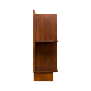 Stamford Warm Brown Raised Panel Base Open Shelf Cabinet Right