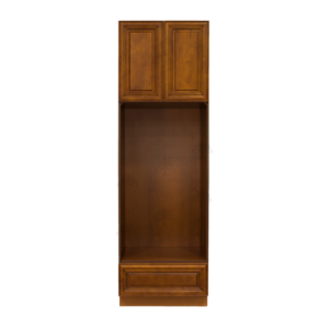 Stamford Warm Brown Raised Panel Double Oven Cabinet