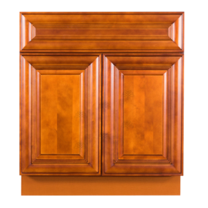 Stamford Warm Brown Raised Panel Sink Base Cabinet