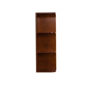 Stamford Warm Brown Raised Panel Wall Open End Shelf