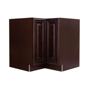 Hartford Espresso Raised Panel Base Lazy Susan Cabinet