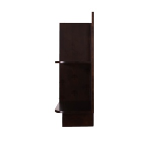 Hartford Espresso Raised Panel Base Open Shelf Cabinet Left