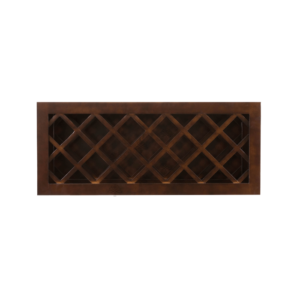 Hartford Espresso Raised Panel Wall Wine Rack Cabinet