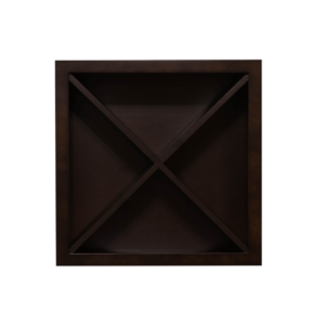 Hartford Espresso Raised Panel Wall Wine Rack X Cabinet