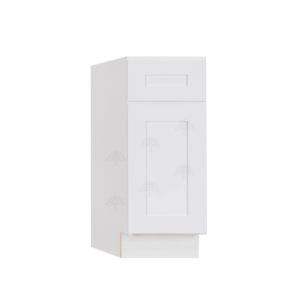 Newport White Shaker Base Angle Cabinet Left